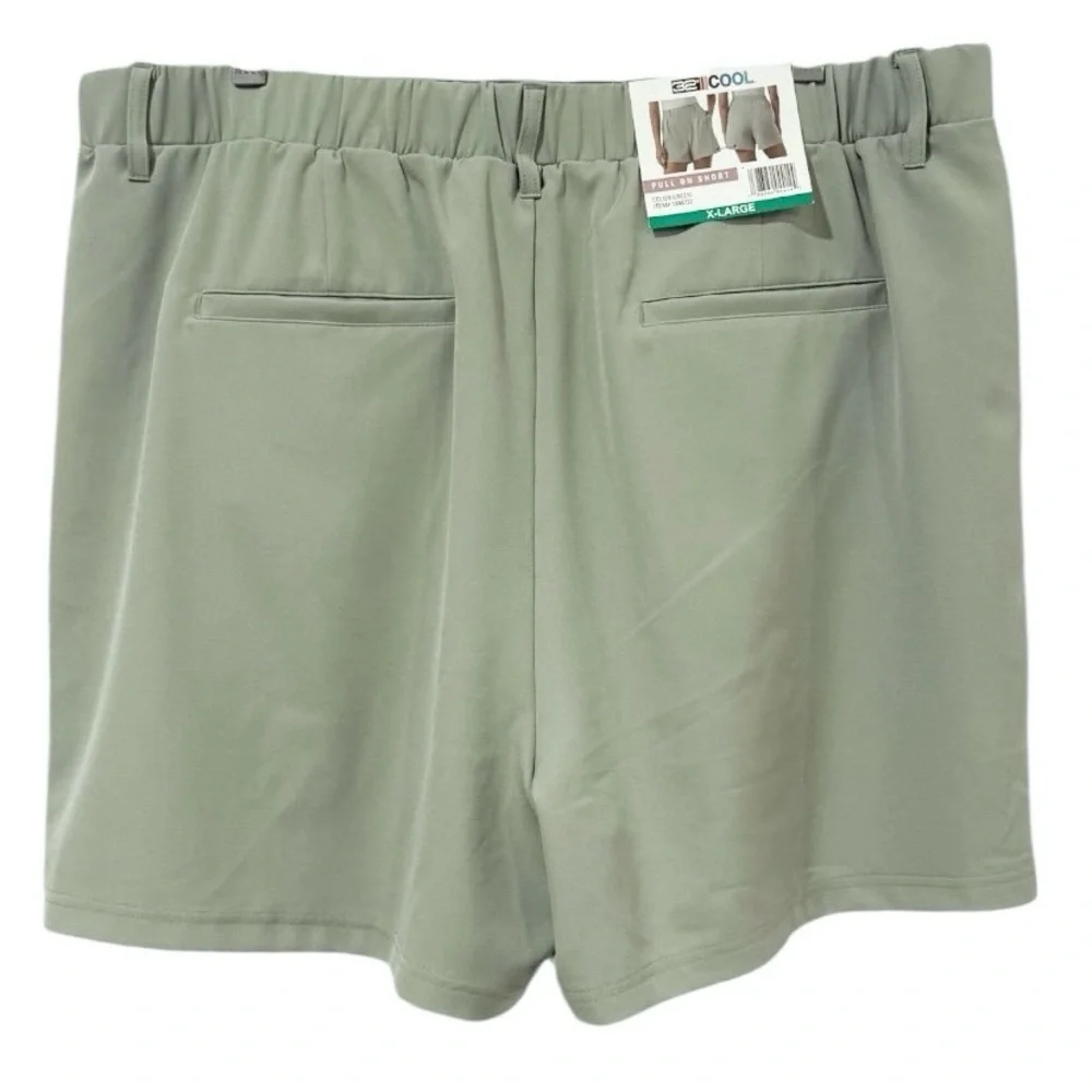 32 Degrees Cool Pull-On Pleated High Rise Shorts